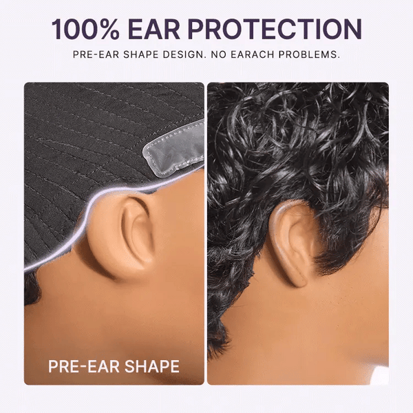 Glueless Curly Short Wig