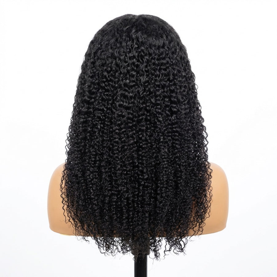 Kinky Curly Human Hair Lace Front Wig