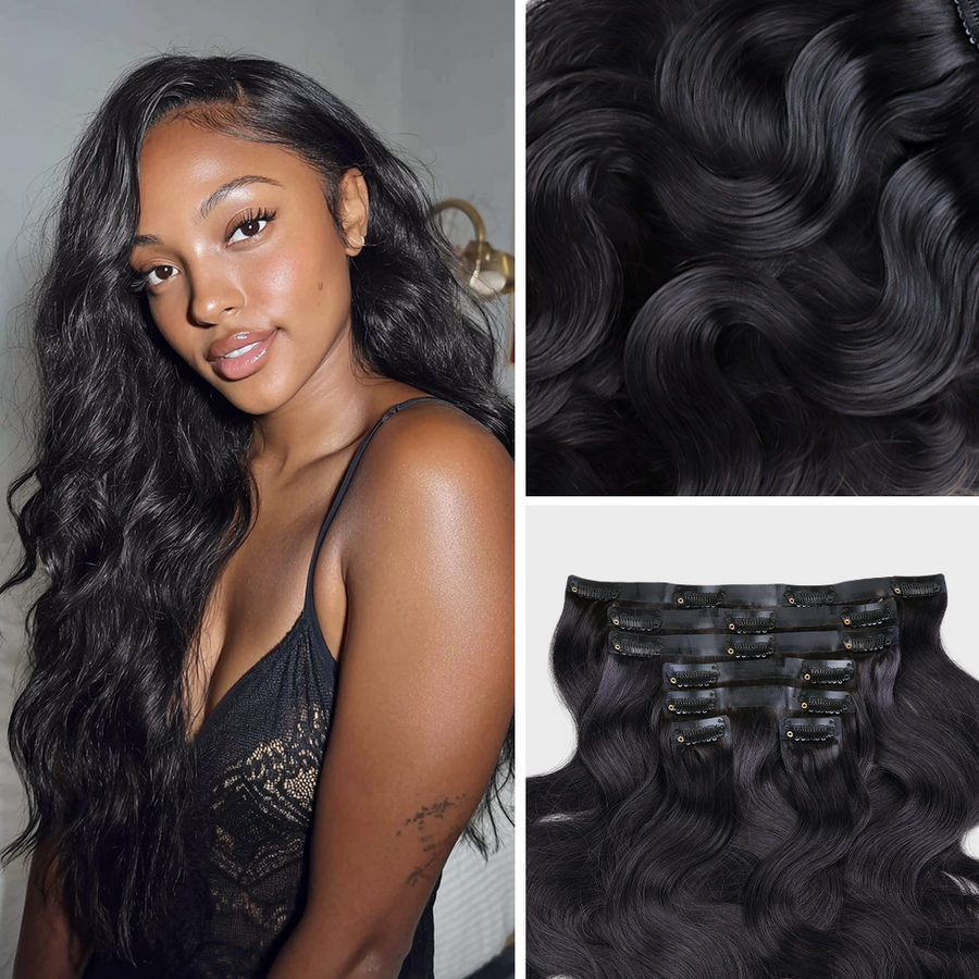Body Wave Hair Bundle Texture Close-up