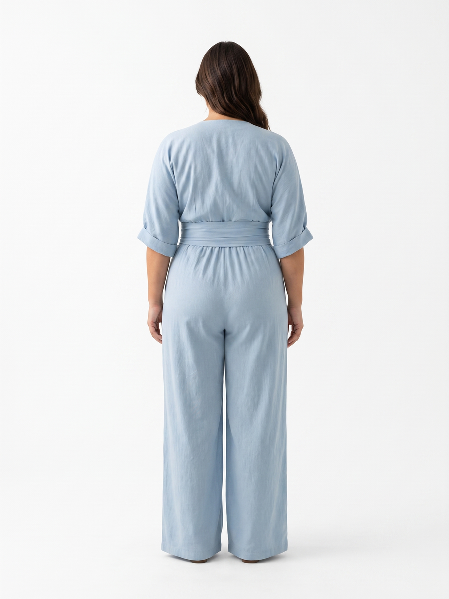 on model, back