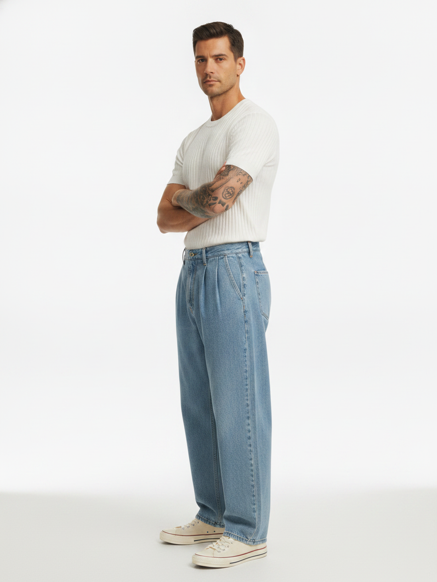 on model, side