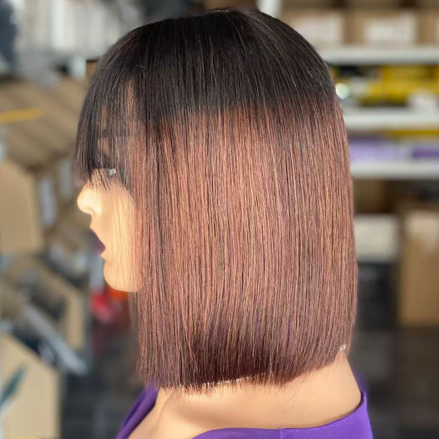 Bone Straight Bob Human Hair Wig