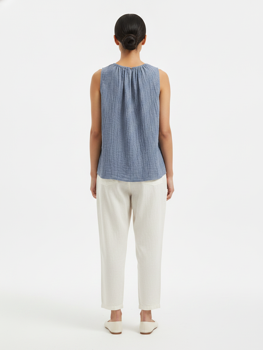 on model, back
