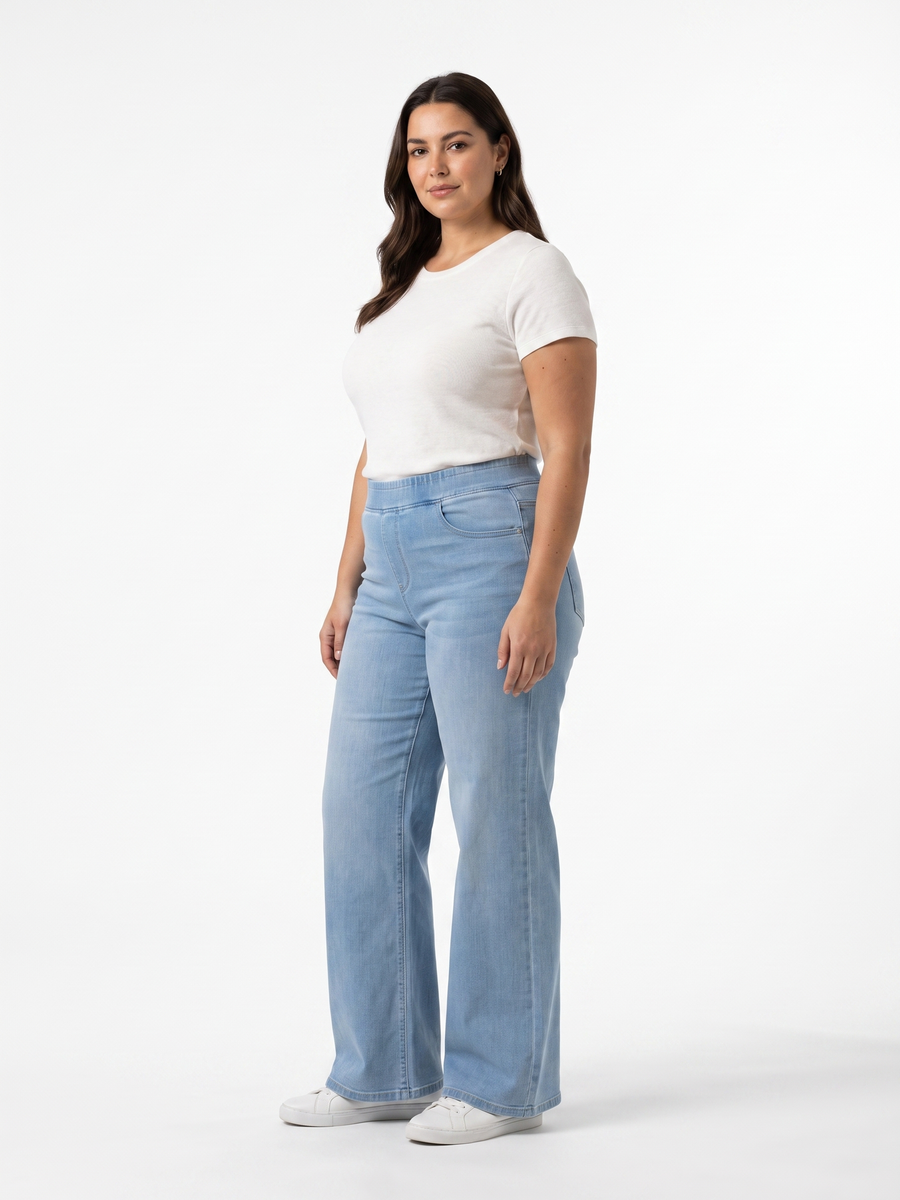 on model, side