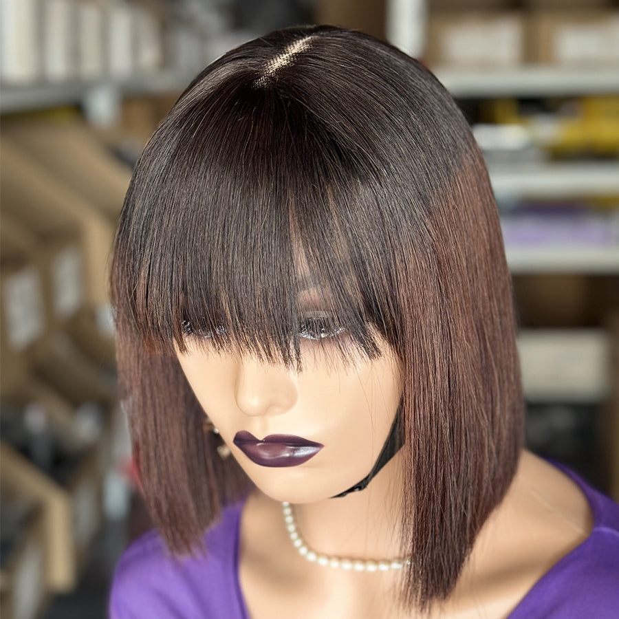Bone Straight Bob Human Hair Wig