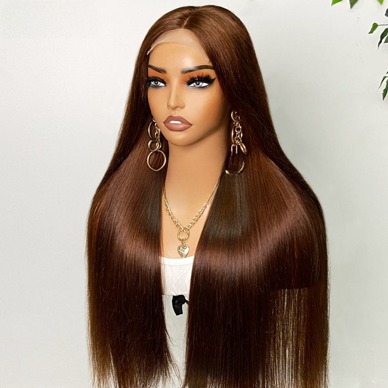 Human Hair Lace Wig Bone Straight