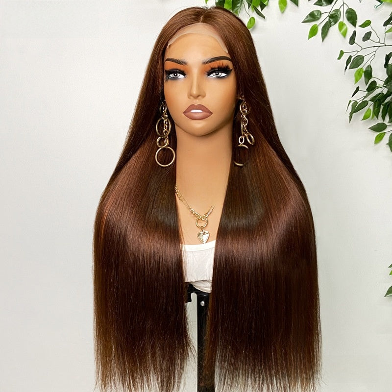 Human Hair Lace Wig Bone Straight