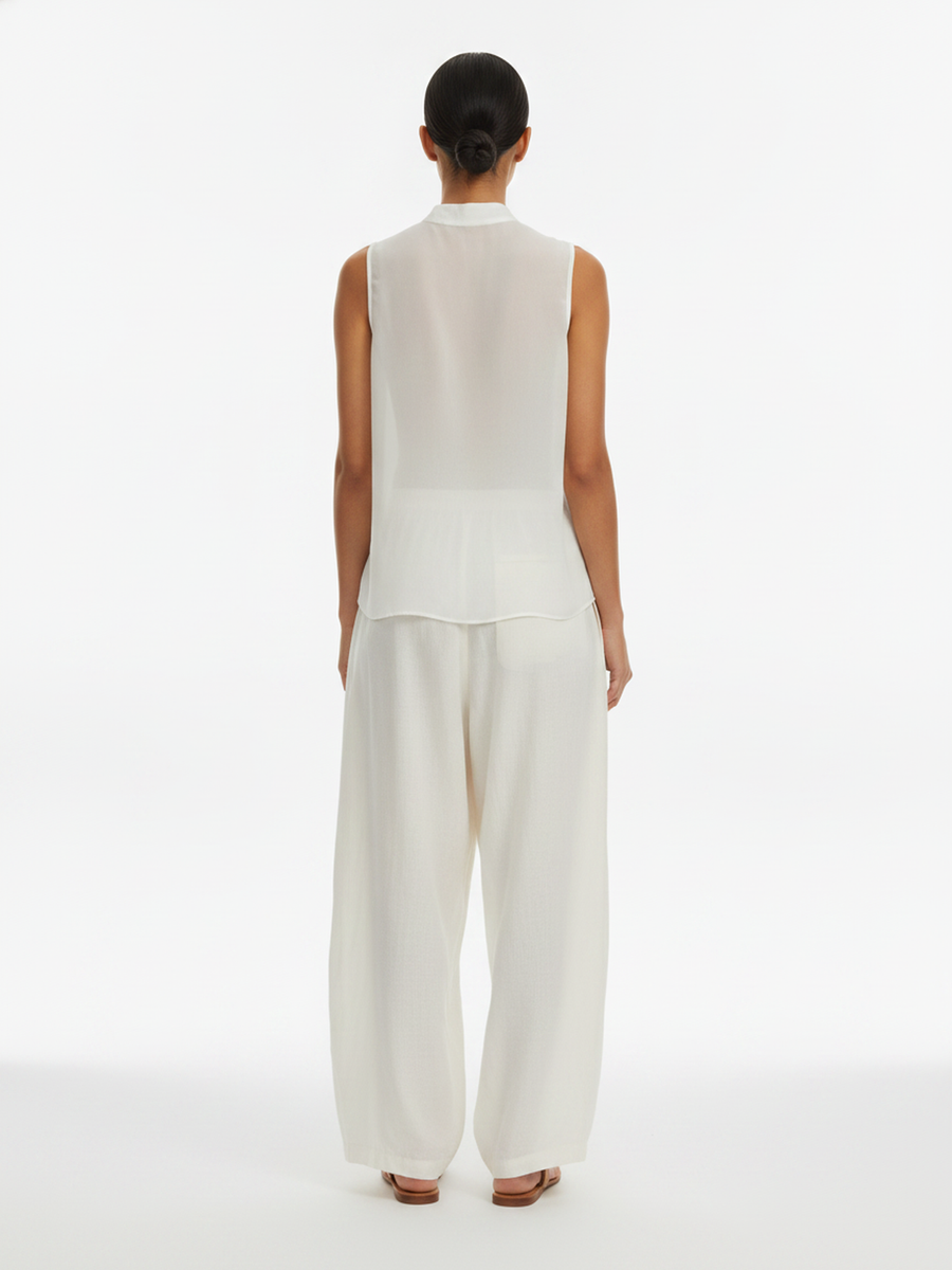 on model, back