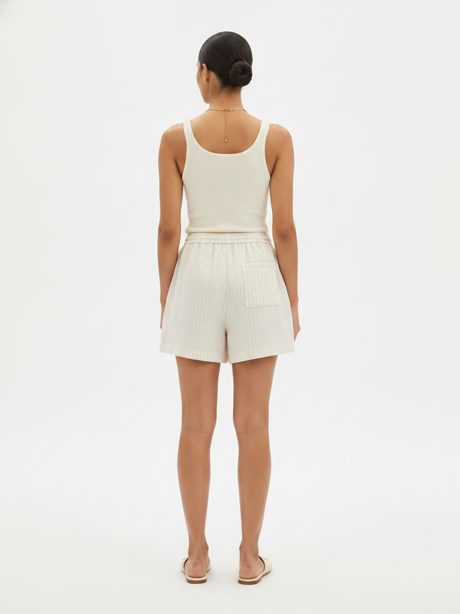 on model, back