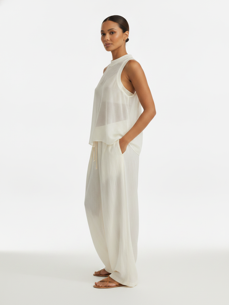 on model, side