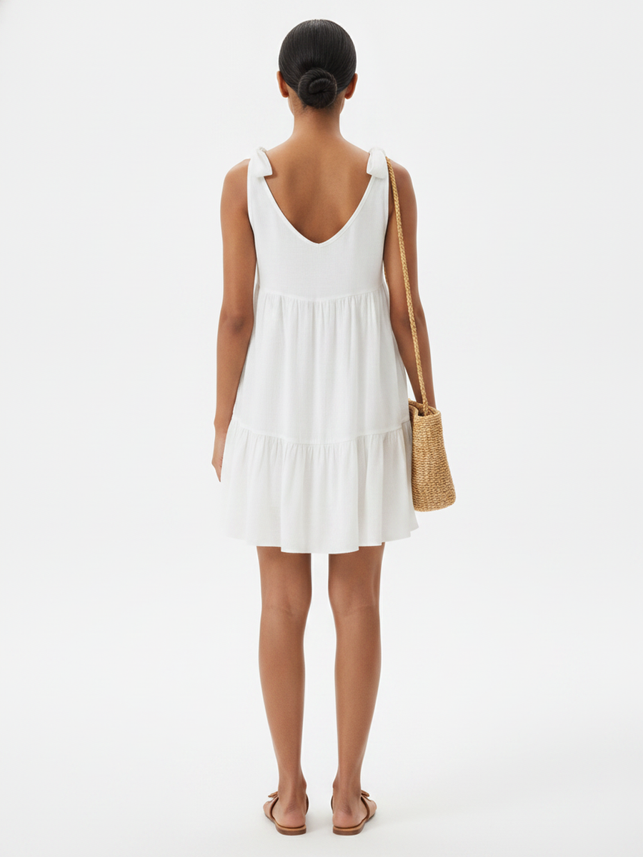 on model, back