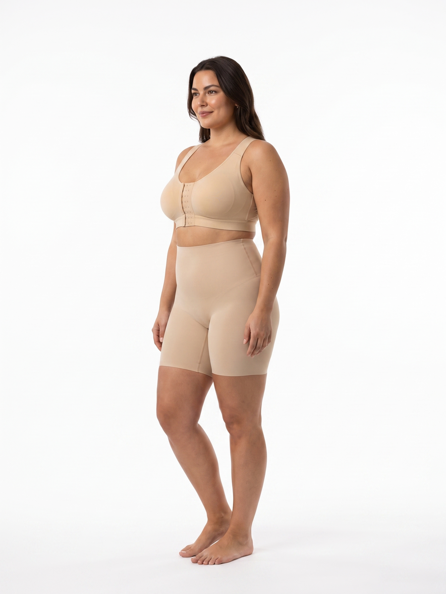 on model, side